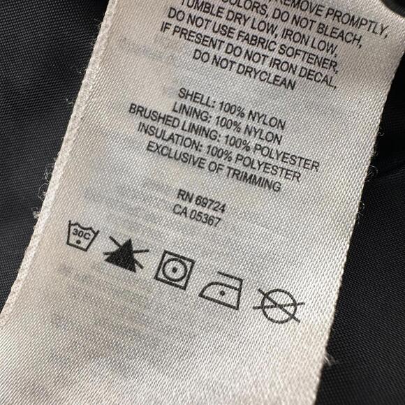 Columbia Puffer Jacket Women Medium Black Quilted Hooded Winter Packable - Picture 8 of 8